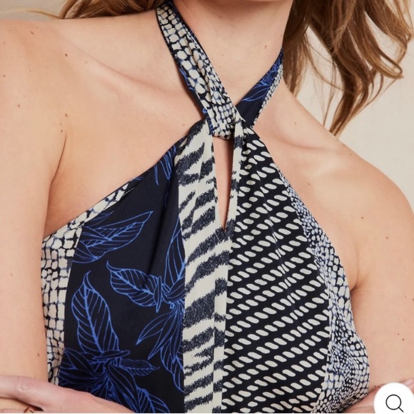 Sale!!! NWT- Banana Republic Factory halter twist dress: Dune Red size M - Picture 2 of 8